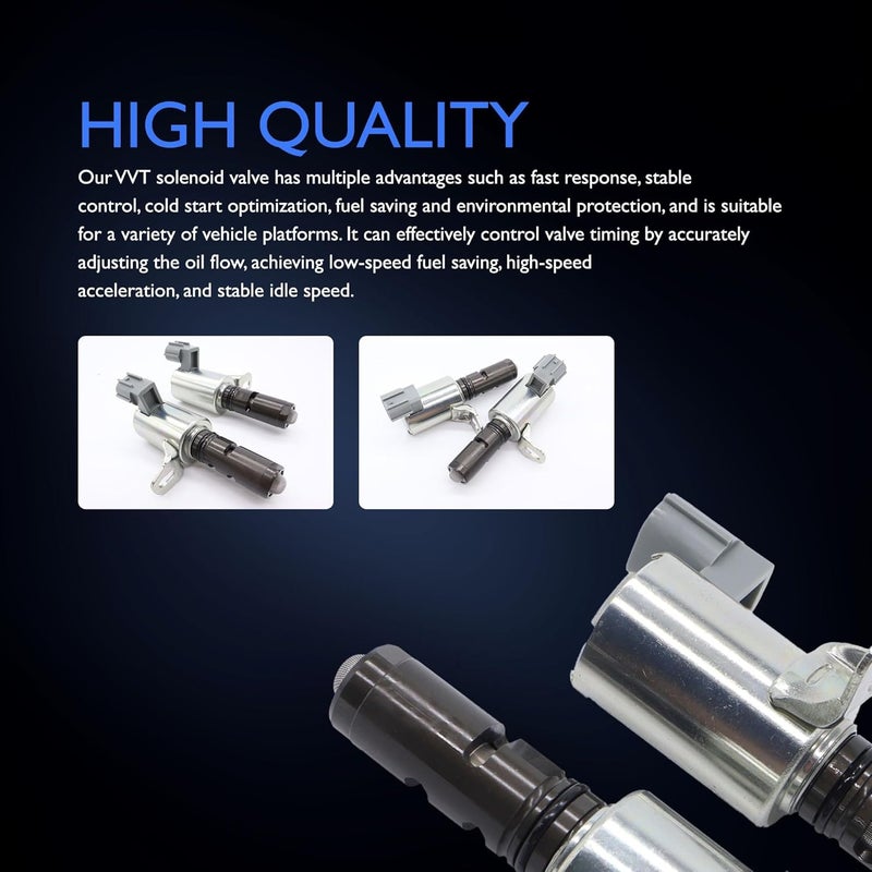 OXCANO 916-722 2 PCS Intake & Exhaust Engine Variable Valve Timing (VVT) Solenoid Compatible with Ford Escape 2013-2019, Fiesta 2011-2019, Fusion 2013-2020, Transit Connect 2014-2016 1.5L 1.6L - Image 4